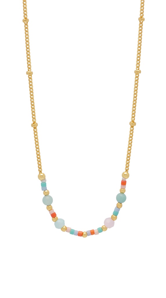 MINI MIXED DUO CHAIN HEART NECKLACE
