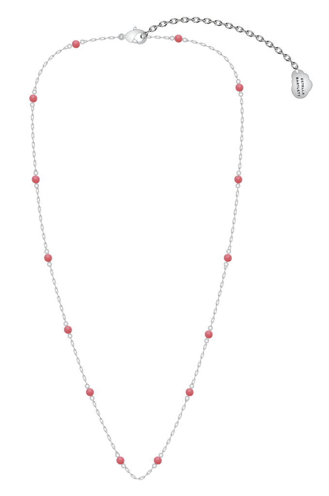 Wellness - Pink Coral Paperlink Necklace