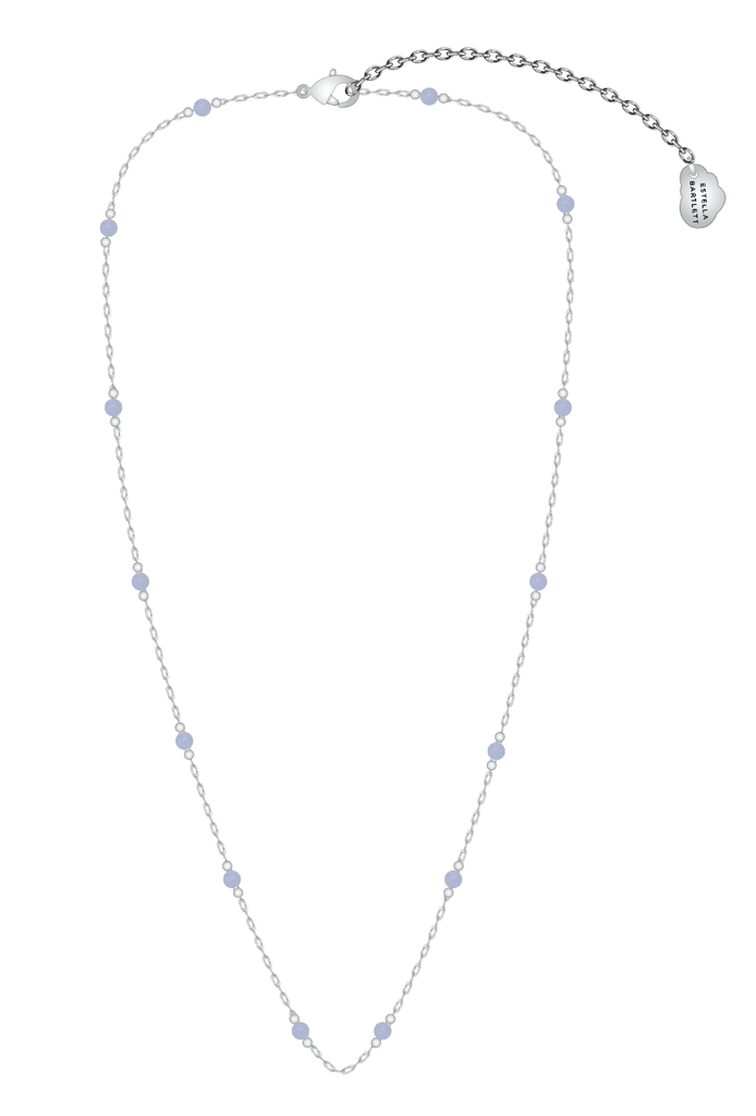 BLUE LACE AGATE PAPERLINK NECKLACE