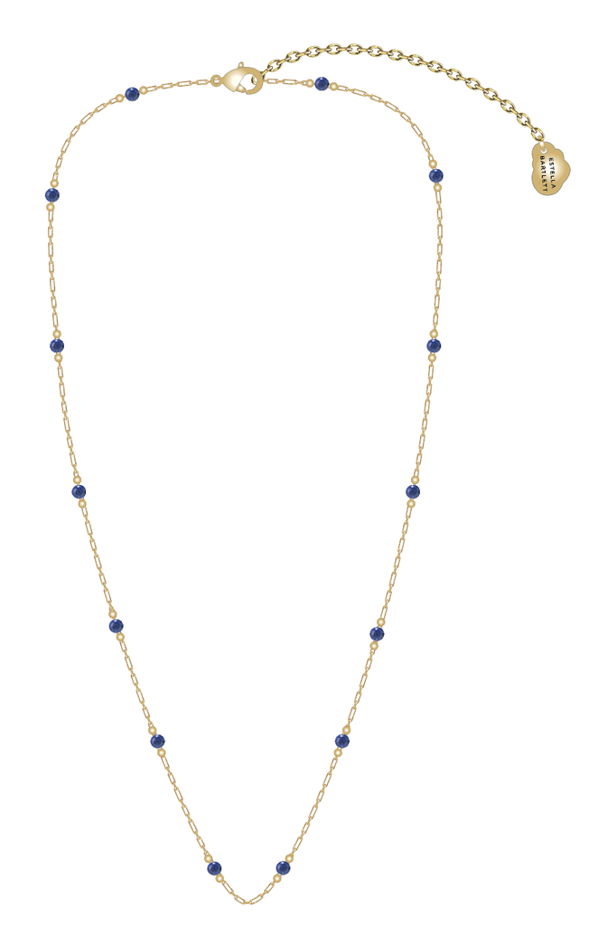 LAPIS LAZULI PAPERLINK NECKLACE