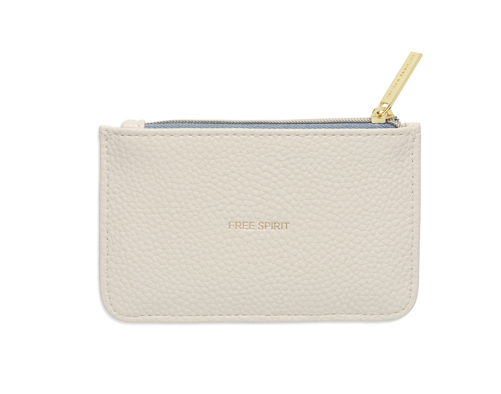 Classic Card Purse - Off White Grain