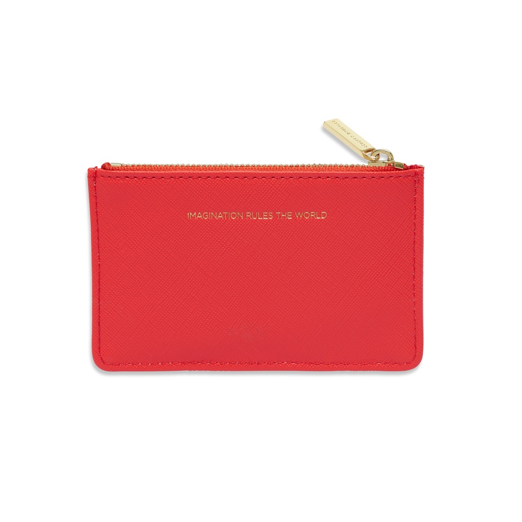 Card Purse - Coral - Saffiano