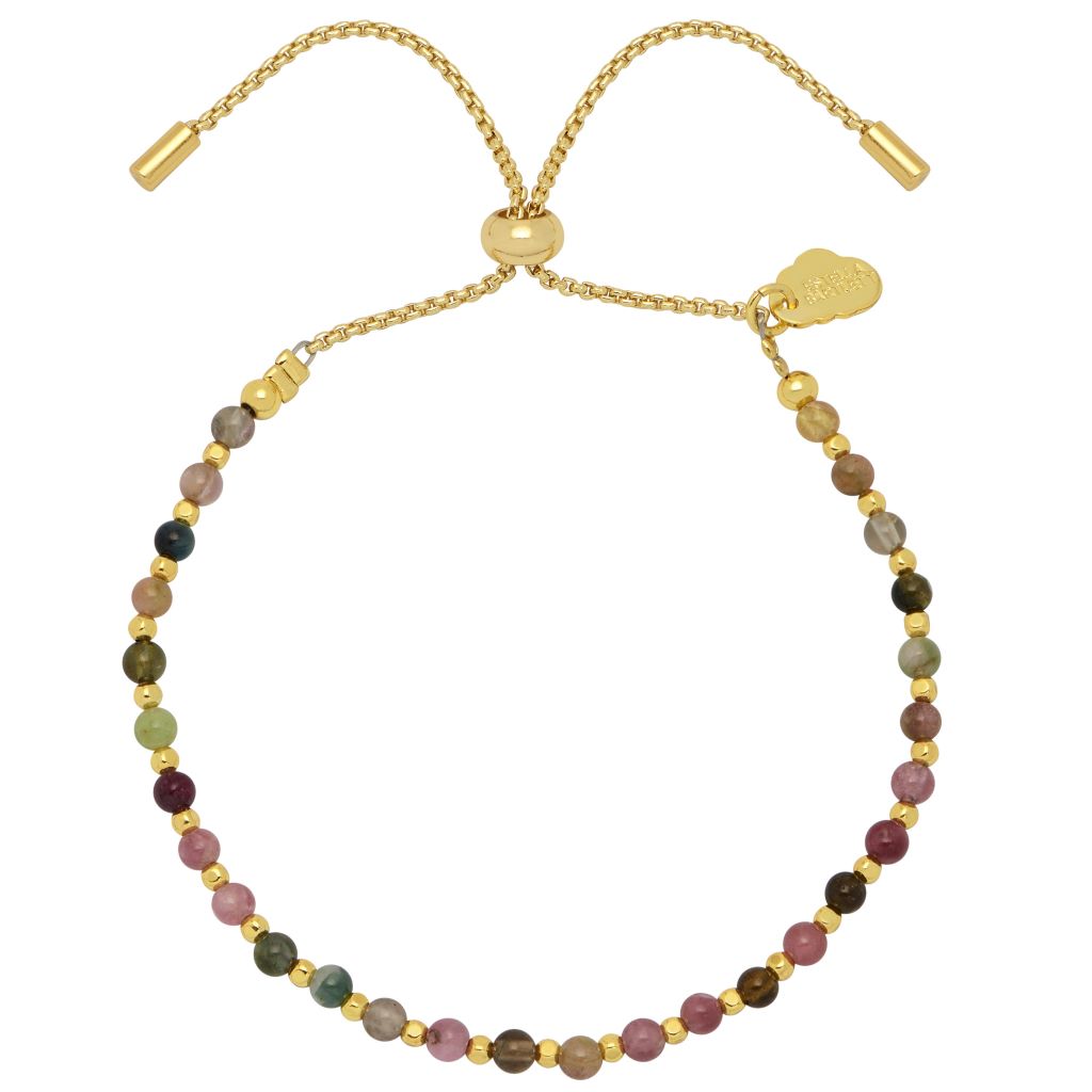 Amelia Bracelet - Gold Plated - Tourmaline (Open Sell)