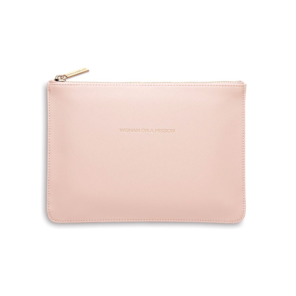 Medium Pouch - Blush - Saffiano