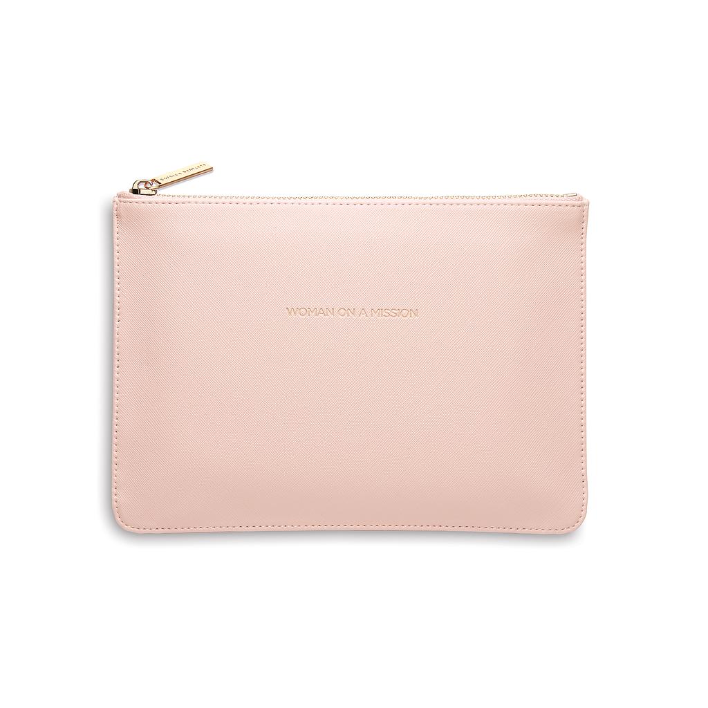 Medium Pouch - Blush - Saffiano