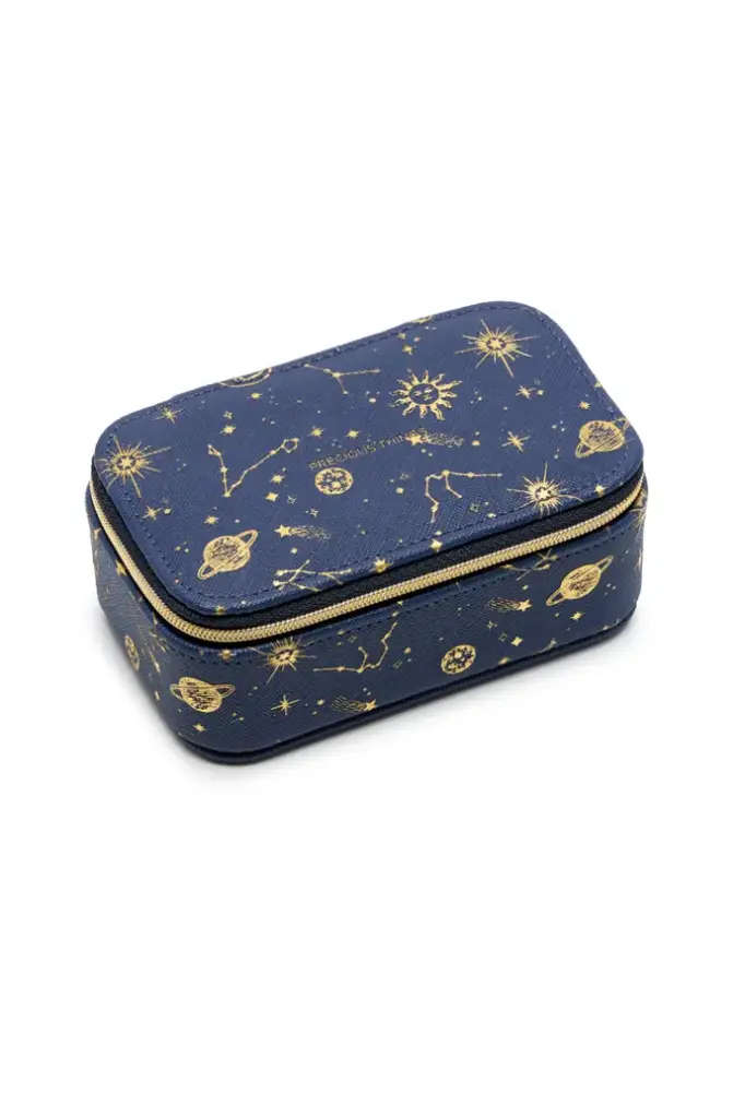 Mini Jewellery Box - Celestial Navy