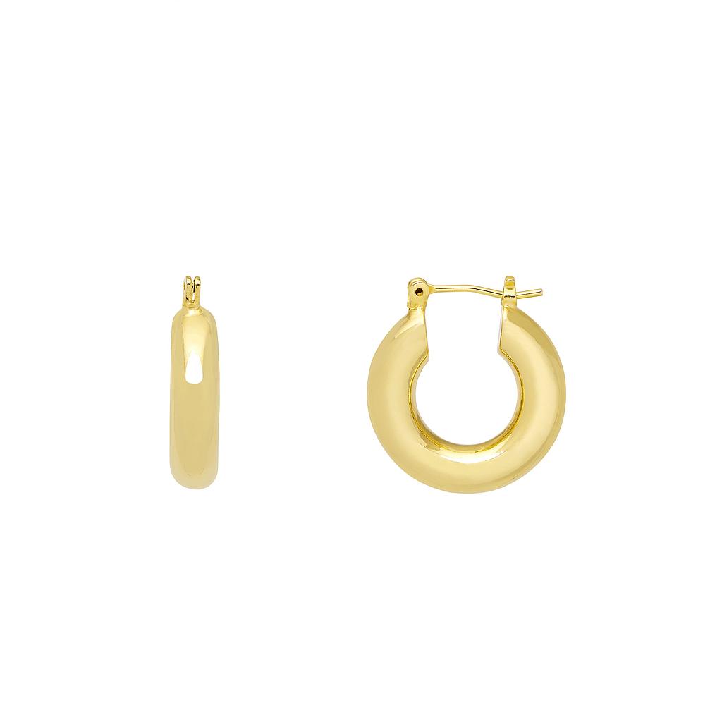 Gold Chunky Hinged  Hoops