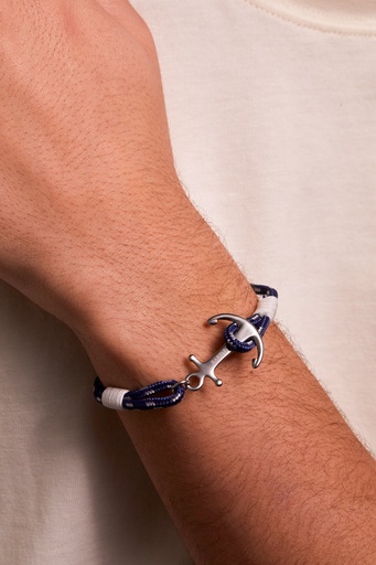 [BLB6068] Anchor Blue Rope Bracelet