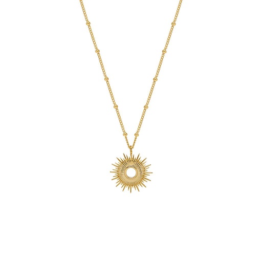 [EB3599C] Full Sunburst Necklace - Gold Plated