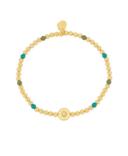 [EBB6288G] Enamel North Star Bead Bracelet