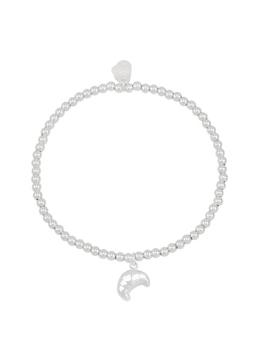 [EBB6295S] Croissant Sienna Bracelet - Silver