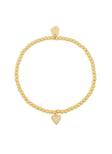 [EBB6296G] Pave Heart Sienna Bracelet