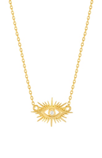 [EBN6307G] Eye Burst CZ Necklace