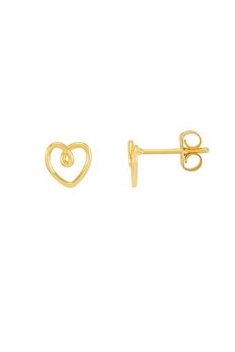 [EBE6315G] Star and Heart Wire Stud Earrings