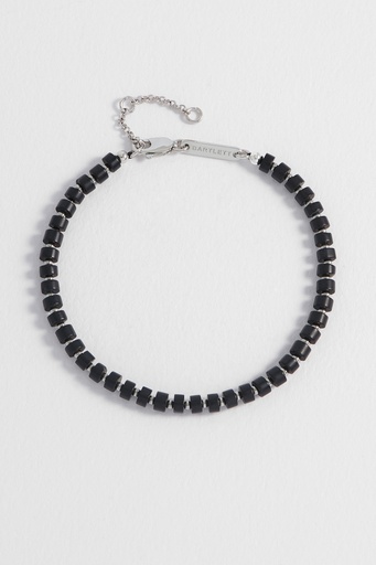 [BLB6348] 4mm Matte Black Onyx Cord Adjustable Bracelet