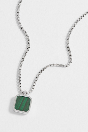 [BLN6339] Malachite Gemstone Necklace