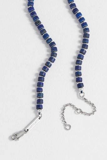 [BLN6368] 4mm Lapis Cord Adjustable Necklace