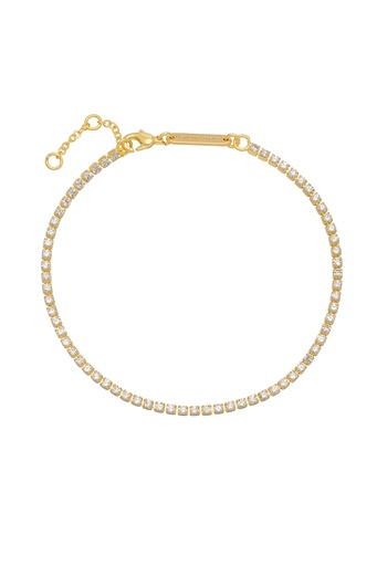 [EBB6411G] Fine Cz Tennis Bracelet - Gold Plated