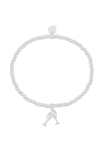 [EBB6515S] Champagne Sienna Bracelet - Silver Plated