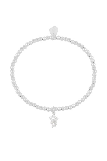 [EBB6523S] Double Star Sienna Bracelet - Silver Plated