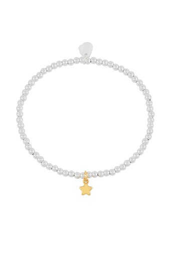 [EBB6534G] Puffed Star Sienna Bracelet - Gold Plated