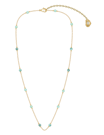 [EBN6814G] Wellness - Amazonite Paperlink Necklace