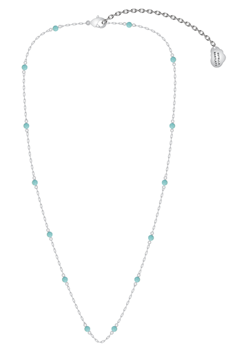[EBN6816S] Wellness - Blue Howlite Paperlink Necklace