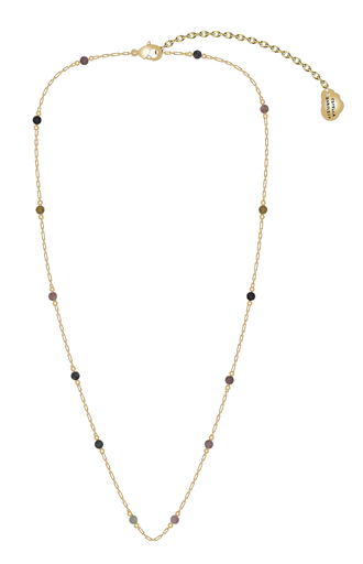 [EBN6822G] Wellness - Tourmaline Paperlink Necklace