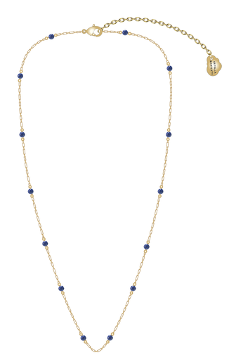 [EBN6818G] LAPIS LAZULI PAPERLINK NECKLACE