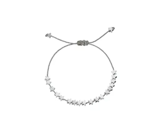 [EB320C] Stars So Bright Carded Friendship Bracelet - Silver Plated