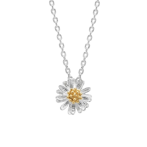 [EB243C] Wildflower Necklace - Silver Plated