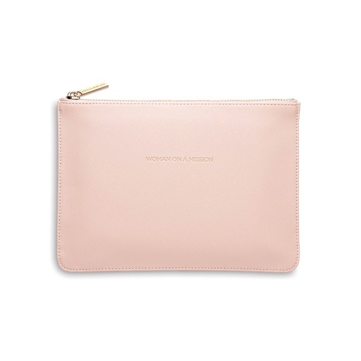 [EBP2368] Medium Pouch - Blush - Saffiano