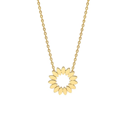 [EB3431C] Modern Floral Necklace