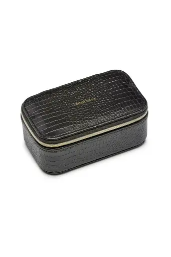 [EBP4949] Mini Jewellery Box - Black Croc