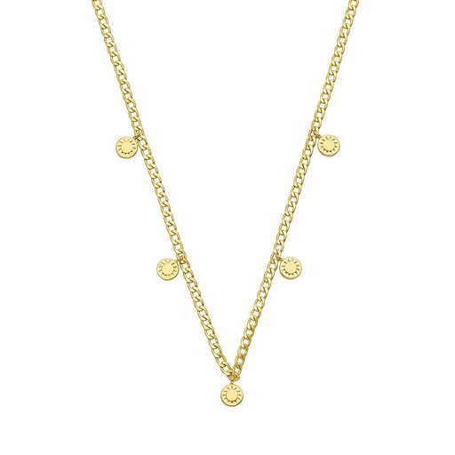 [EBN5139G] Multi Sun Charm Necklace - Gold