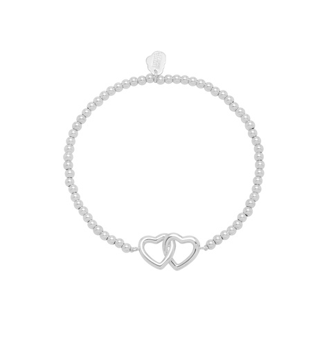 [EBB5371S] Interlinked Hearts Sienna Bracelet