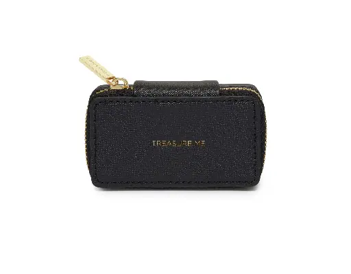 [EBP3638] Tiny Jewellery Box -  Black - Saffiano