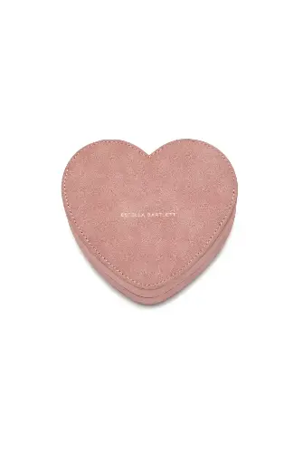 [EBP5532] Heart Shape Jewellery Box - Dusky Pink