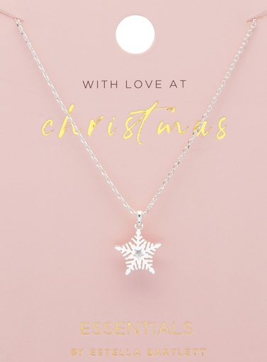[EBN5547S] Snowflake Charm Necklace