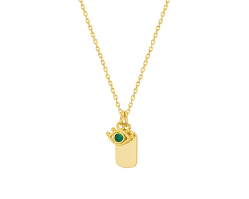 [EBN5624G] Evil Eye Necklace - Gold Plated