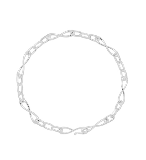 [EBB5697S] Full Infinity Chain Bracelet - Silver Plated