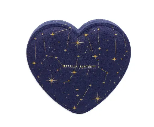 [EBP5755] Heart Shape Jewellery Box - Celestial Navy