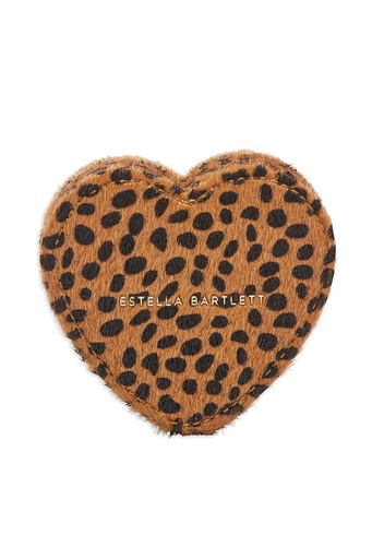 [EBP5758] Mini Heart Shape Jewellery Box - Cheetah Print