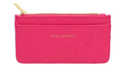 [EBP5766] Long Card Purse - Hot Pink